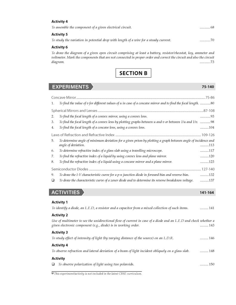 Lab Manual Class 12 Physics Book | Based on CBSE Syllabus | Lab ...