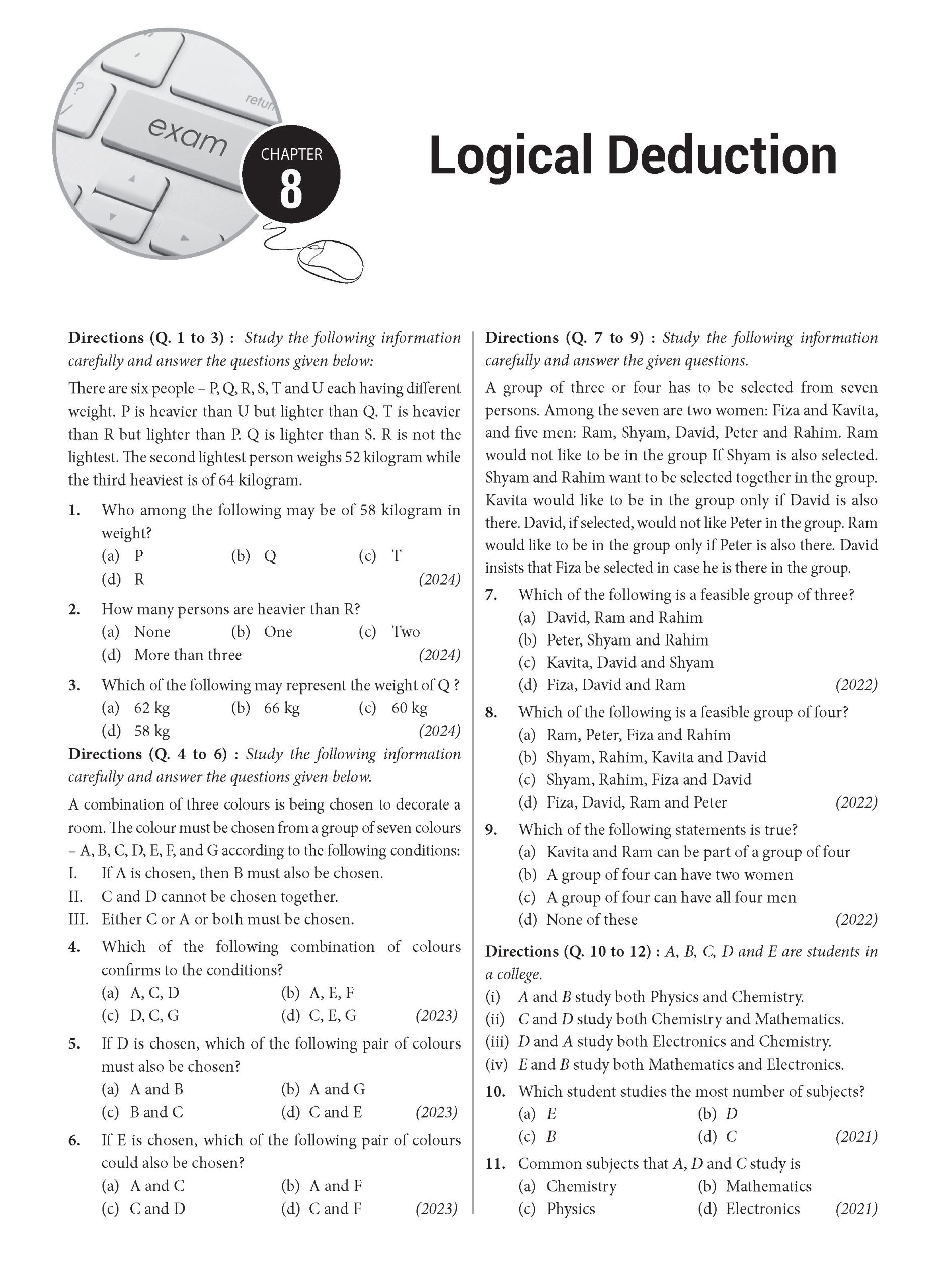 11 Years BITSAT Eng & Logical_topic_