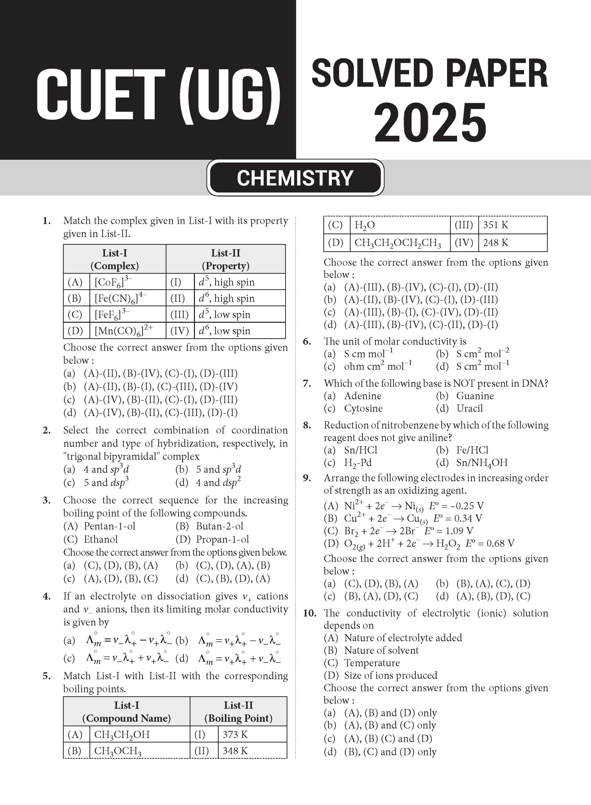 CUET (UG) 10 Practice Paper All Domain_Solved Paper_Page_2