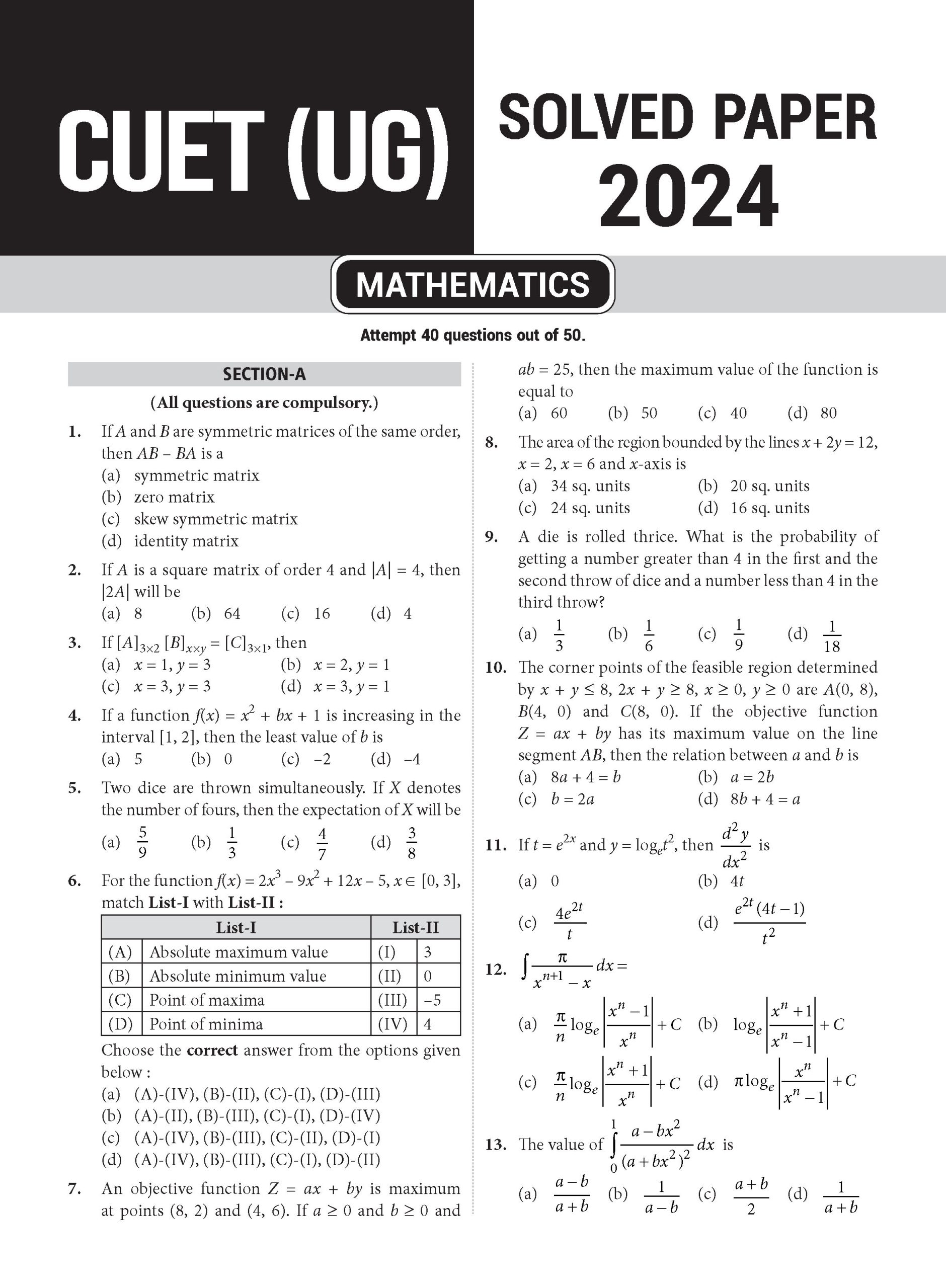CUET (UG) 10 Practice Paper All Domain_Solved Paper_Page_4