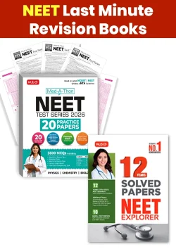 NEET Last Minute Revision Books Combo of Med-A-Thon NEET Test Series with 12 Years NEET Solved Papers (PYQs) For 2026 Exam