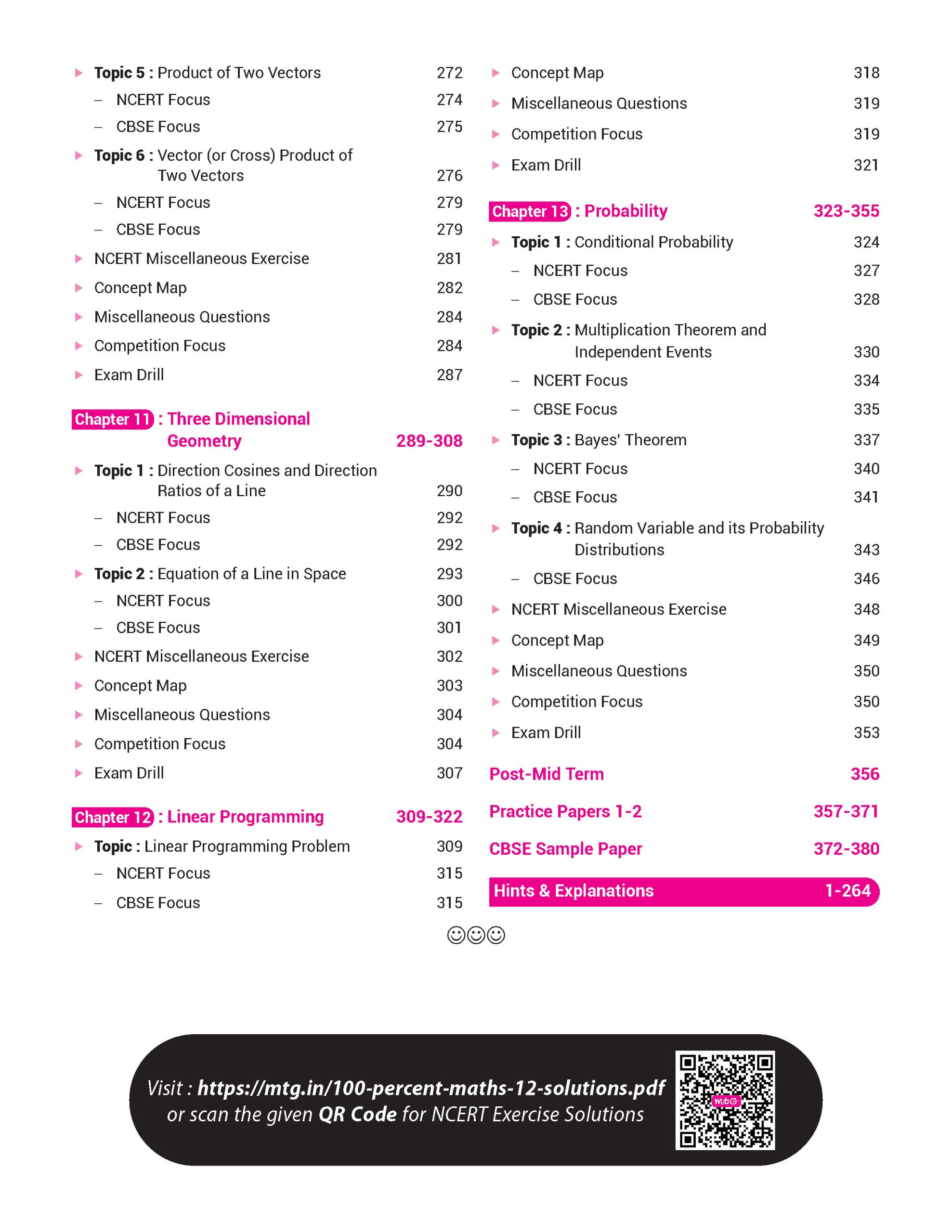 100 Percent NCERT & CBSE Mathematics Class 12 For 2026-27 Exam