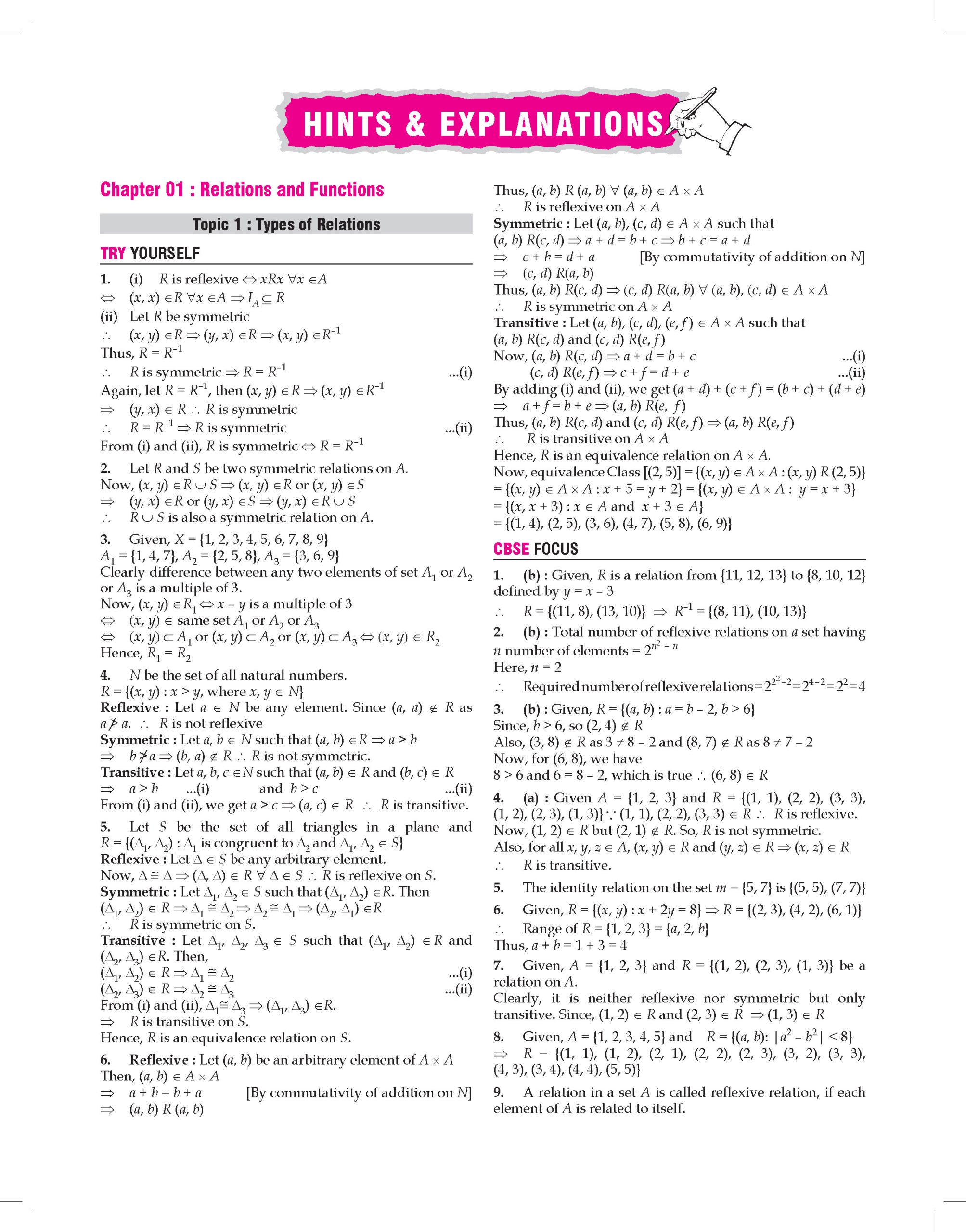 100 Percent NCERT & CBSE Mathematics Class 12 For 2026-27 Exam