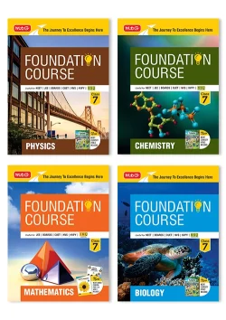 Foundation Course Class 7 Physics, Chemistry, Mathematics and Biology (Set of 4 Books)