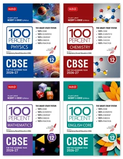 100 Percent NCERT and CBSE Physics, Chemistry, Mathematics, English Class 12 For 2026-27 Exam Combo