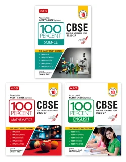 100 Percent NCERT and CBSE Science, Mathematics, English Class 10 For 2026-27 Exam Combo