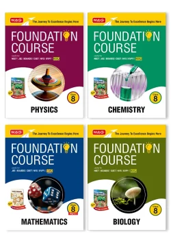 Foundation Course Class 8 Physics, Chemistry, Mathematics and Biology (Set of 4 Books)