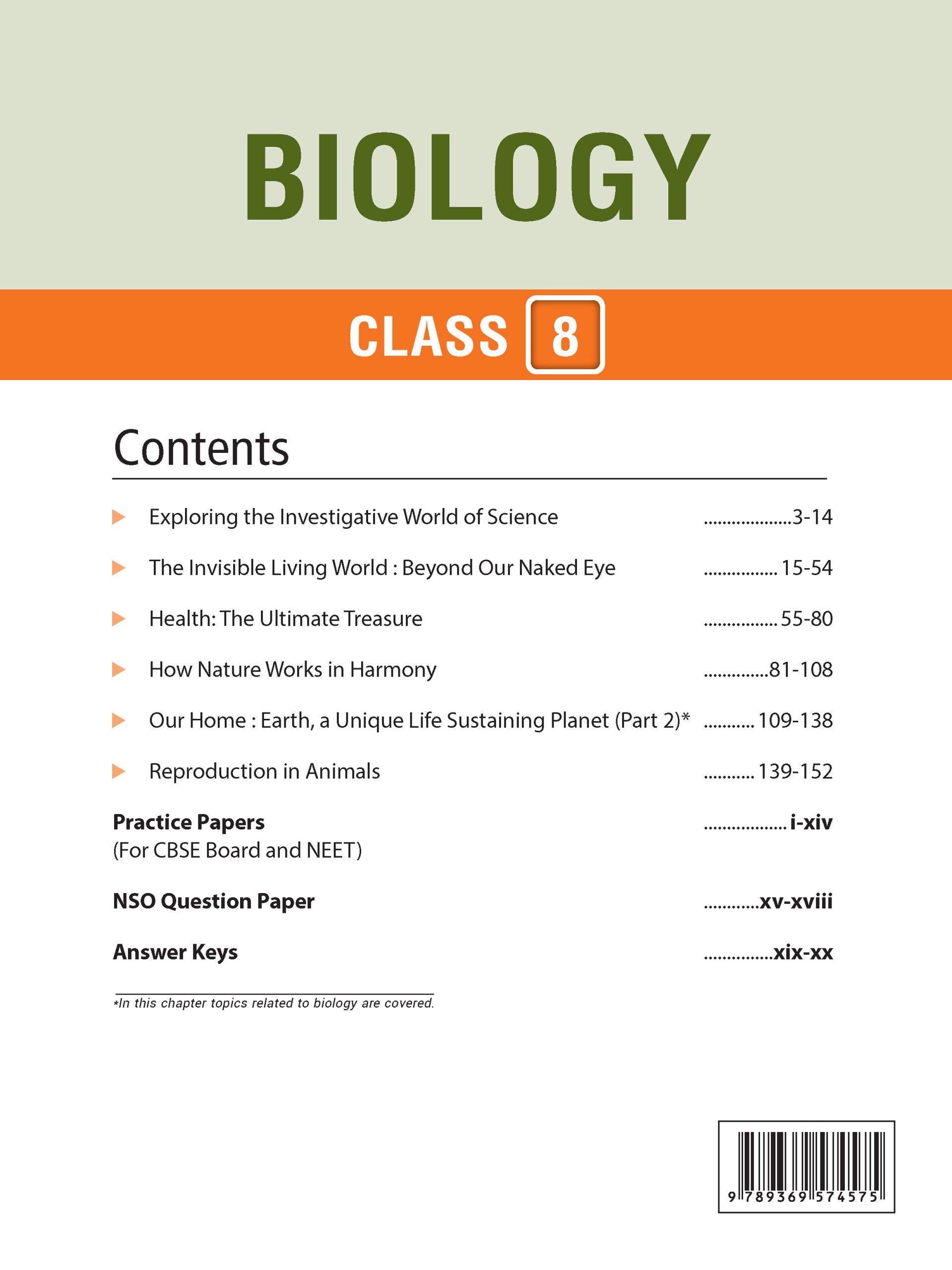 Foundation Course Class 8 Physics, Chemistry, Mathematics Part 1 and Biology (Set of 4 Books)