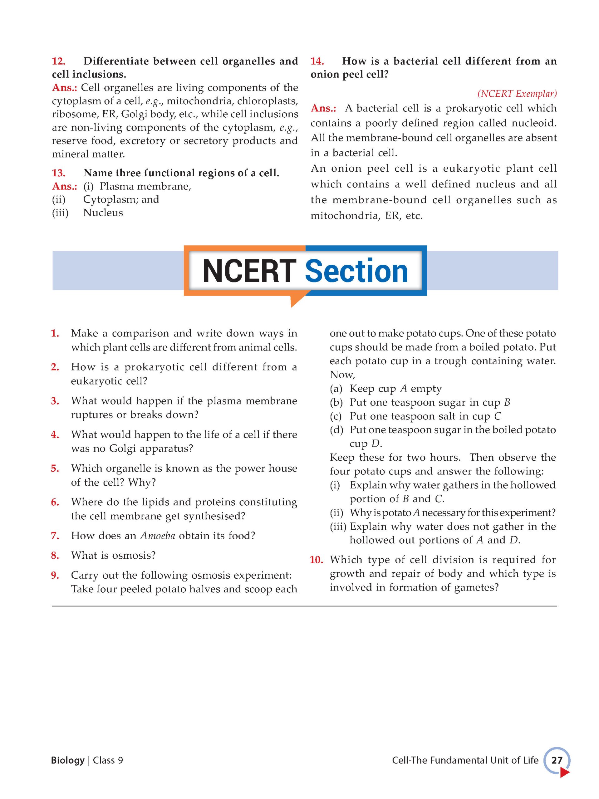 Foundation Course Class 9 Biology For NEET, IIT-JEE, CUET and Boards Exams (Edition 2026-2027)