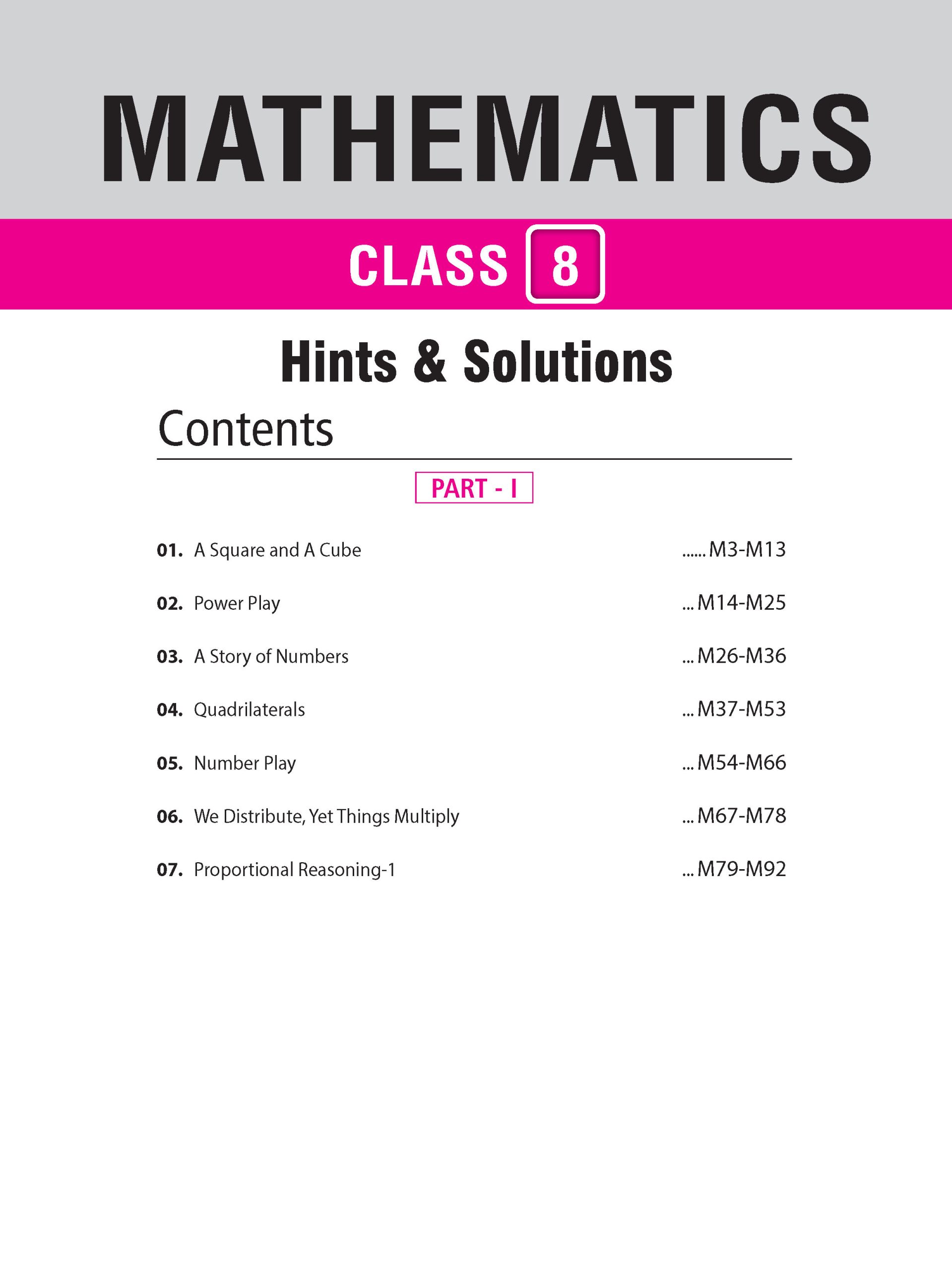 Foundation Course Class 8 Mathematics Part 1 For NEET, IIT-JEE, CUET and Boards Exams (Edition 2026-2027)
