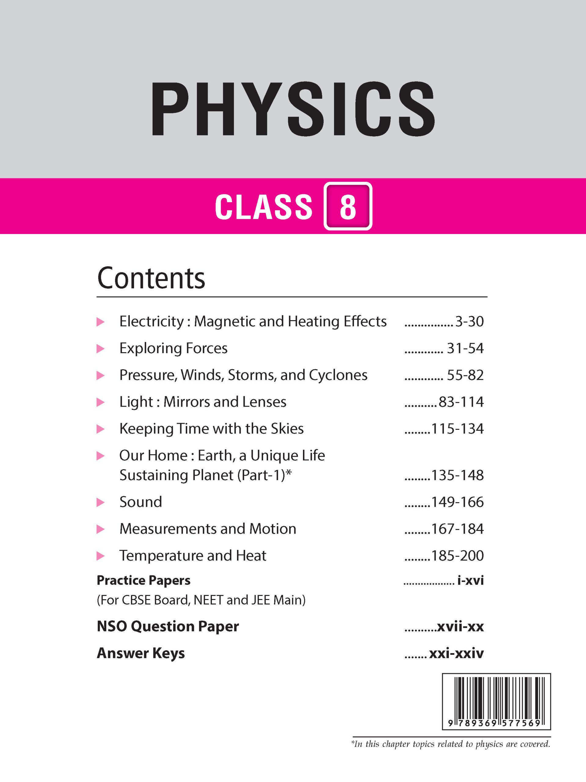 Foundation Course Class 8 Physics, Chemistry, Mathematics Part 1 and Biology (Set of 4 Books)