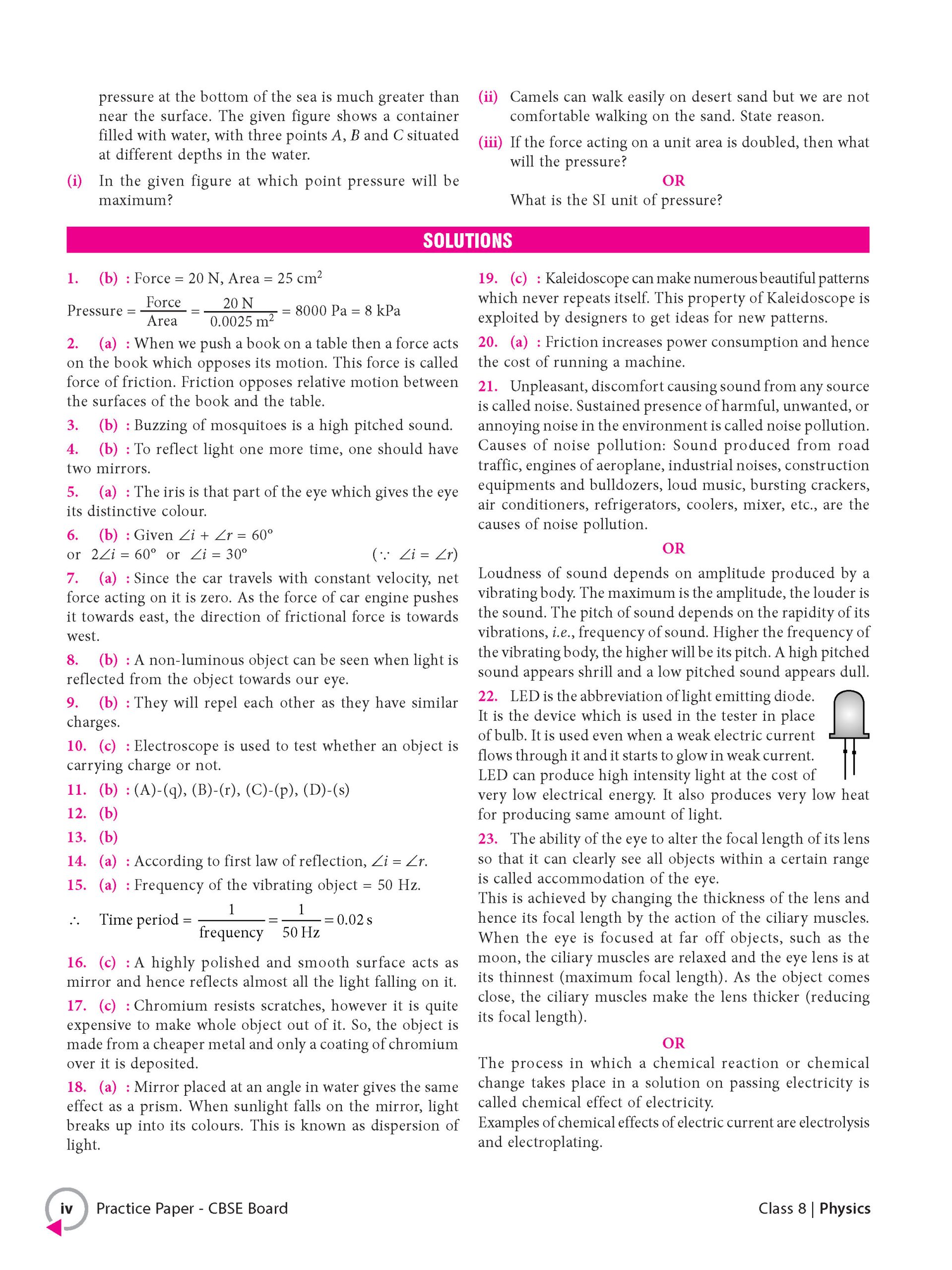 Foundation Course Class 8 Physics For NEET, IIT-JEE, CUET and Boards Exams (Edition 2026-2027)