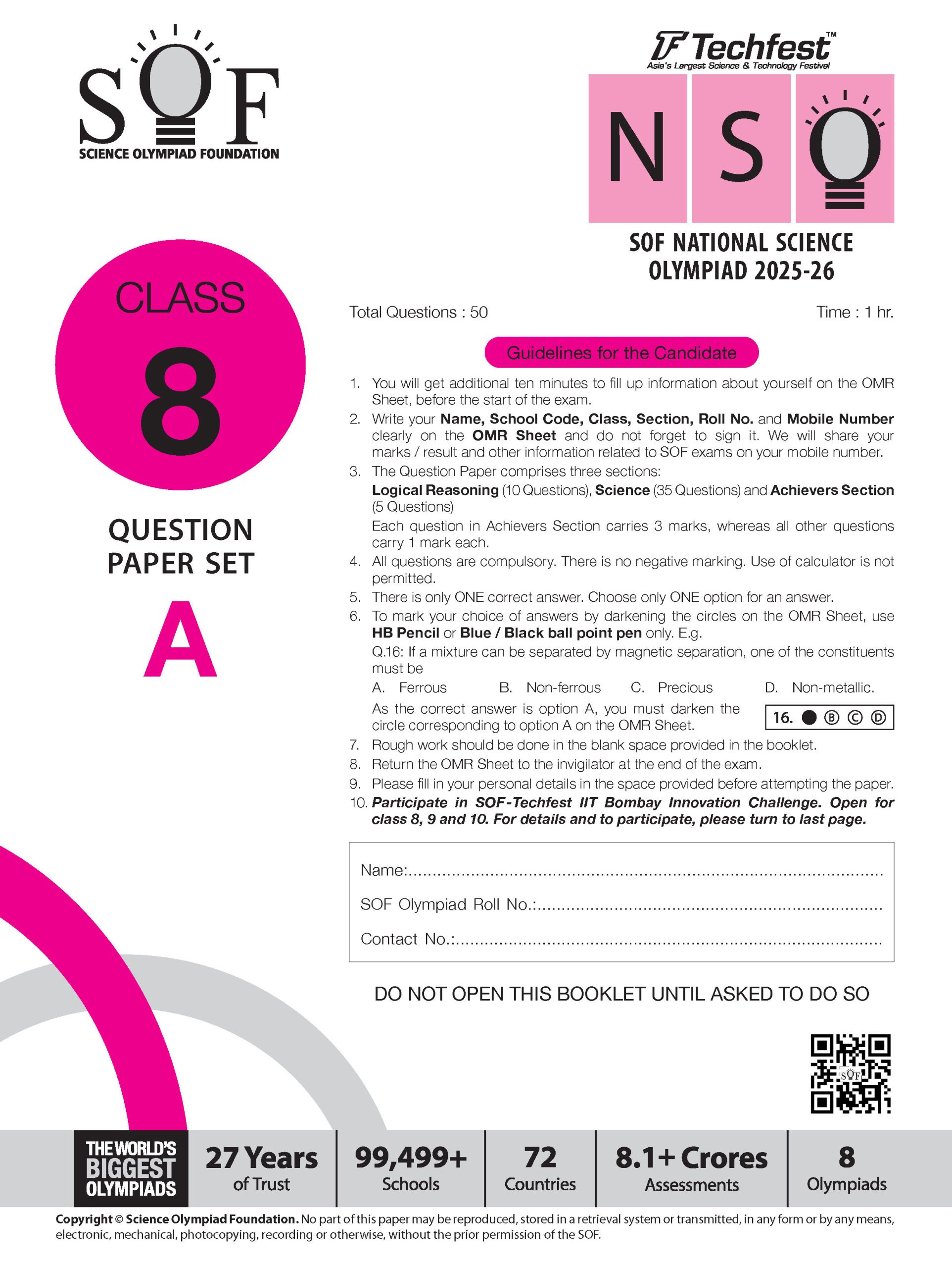 Foundation Course Class 8 Physics For NEET, IIT-JEE, CUET and Boards Exams (Edition 2026-2027)