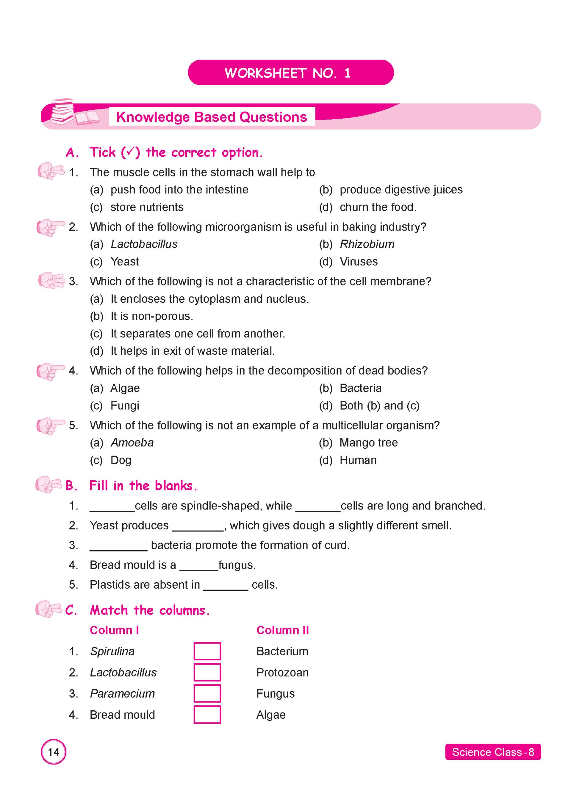 Class 8 Science Practice-cum-Workbook with NEP Guidelines