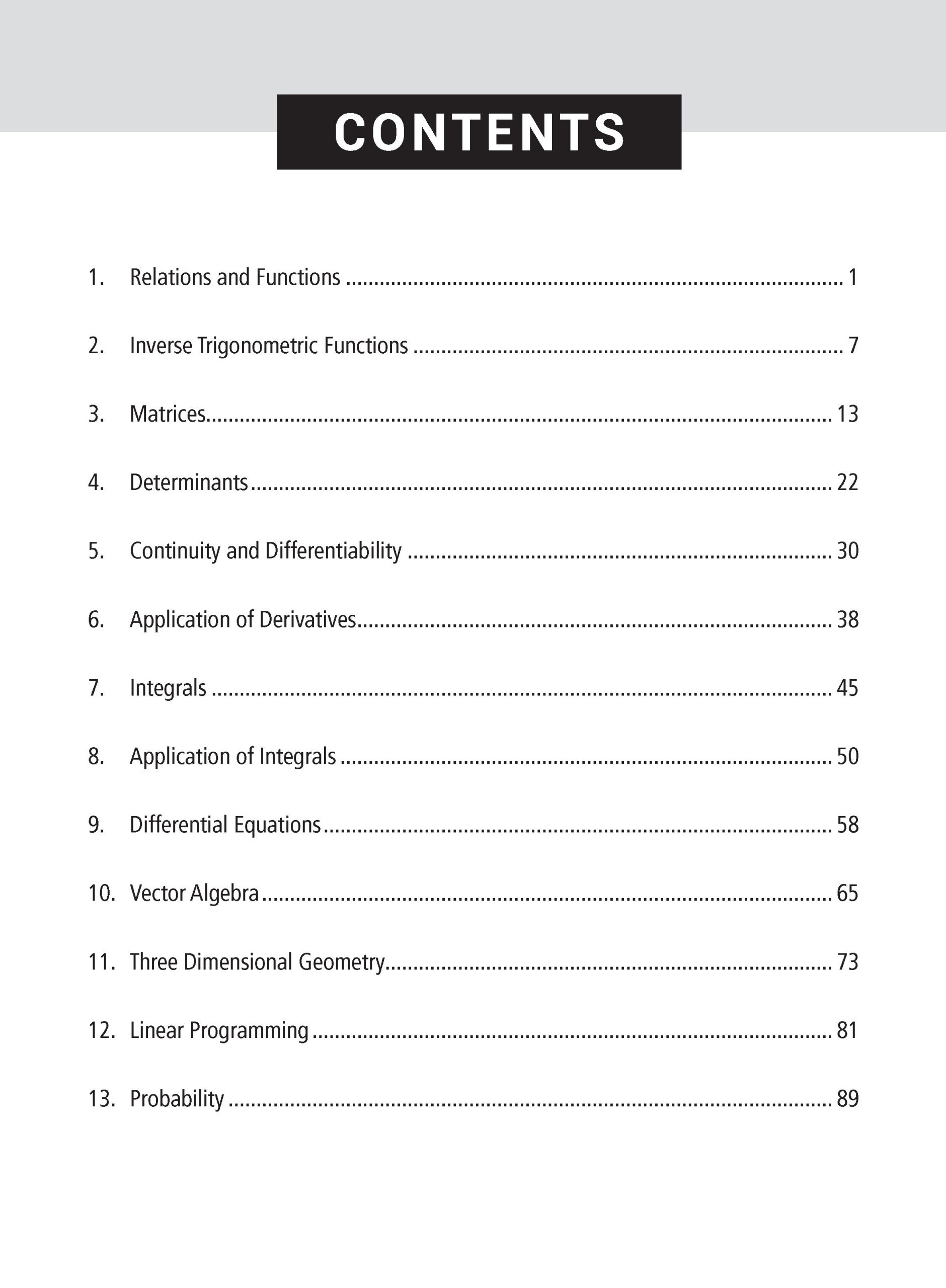 Score More Case Study Chapter wise Practice Questions Maths Class-12