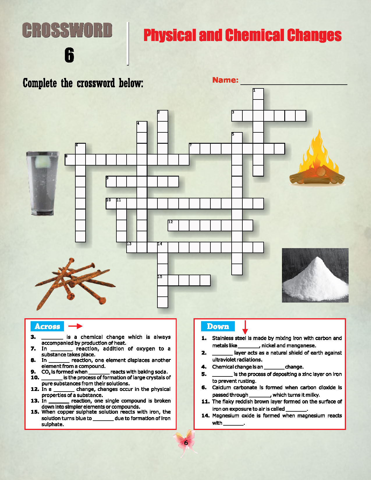 21 Science Crossword Puzzles-Class 7