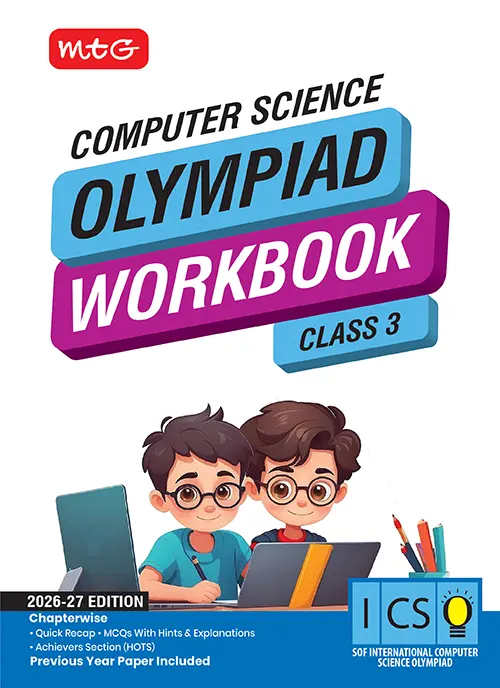 Class 3 International Computer Science Olympiad (ICSO) Workbook for 2026-27 Exam