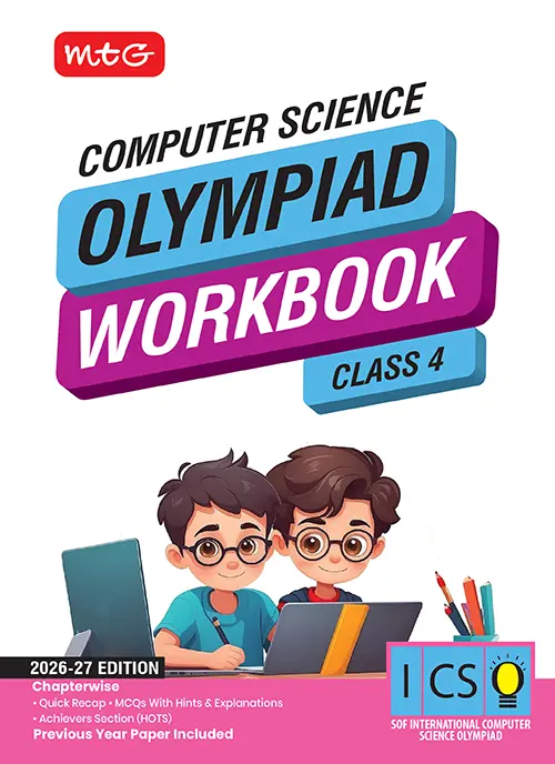 Class 4 International Computer Science Olympiad (ICSO) Workbook for 2026-27 Exam