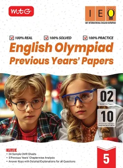 IEO Class-5 Olympiad 10 Previous Years Papers (2025-2021 Set A and B) English with Sample OMR Sheet For 2026-27 Exam