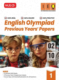 IEO Class-1 Olympiad 10 Previous Years Papers (2025-2021 Set A and B) English with Sample OMR Sheet For 2026-27 Exam