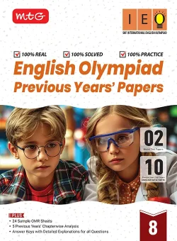 IEO Class-8 Olympiad 10 Previous Years Papers (2025-2021 Set A and B) English with Sample OMR Sheet For 2026-27 Exam - Physical