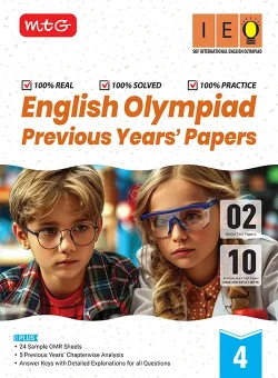 IEO Class-4 Olympiad 10 Previous Years Papers (2025-2021 Set A and B) English with Sample OMR Sheet For 2026-27 Exam