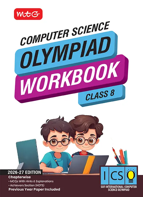 Class 8 International Computer Science Olympiad (ICSO) Workbook for 2026-27 Exam