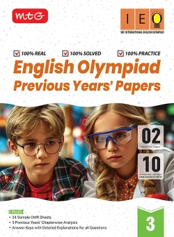 IEO Class-3 Olympiad 10 Previous Years Papers (2025-2021 Set A and B) English with Sample OMR Sheet For 2026-27 Exam