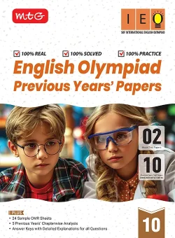 IEO Class-10 Olympiad 10 Previous Years Papers (2025-2021 Set A and B) English with Sample OMR Sheet For 2026-27 Exam