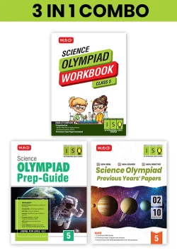 Class 5 International Science Olympiad (ISO) Workbook, Prep-Guide and Previous Years Papers (PYQs) with Mock Test Paper - SOF Olympiad Books For 2026-27 Exam (3 IN 1 COMBO)