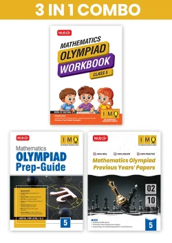 Class 5 International Mathematics Olympiad (IMO) Workbook, Prep-Guide and Previous Years Papers (PYQs) with Mock Test Paper - SOF Olympiad Books For 2026-27 Exam (3 IN 1 COMBO)