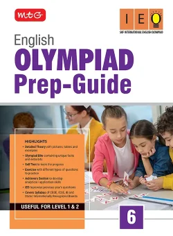 Class 6 Olympiad Prep-Guide (OPG) English (IEO) - Detailed Theory, Self Test For SOF 2026-27 Exam