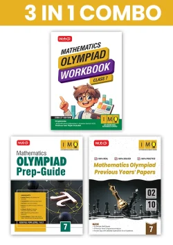 Class 7 International Mathematics Olympiad (IMO) Workbook, Prep-Guide and Previous Years Papers (PYQs) with Mock Test Paper - SOF Olympiad Books For 2026-27 Exam (3 IN 1 COMBO)