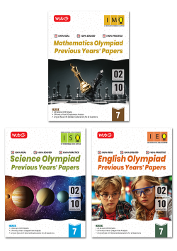 IMO-ISO-IEO Class-7 Olympiad Previous Years Papers (2025-2021 Set A and B) Mathematics, Science and English Combo Pack For 2026-27 Exam