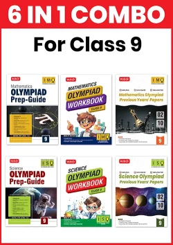 Class-9 (Mathematics and Science) IMO-ISO Olympiad Workbook, Prep-Guide and Previous Years Papers (PYQs) - For 2026-27 Exam (6 IN 1 COMBO)