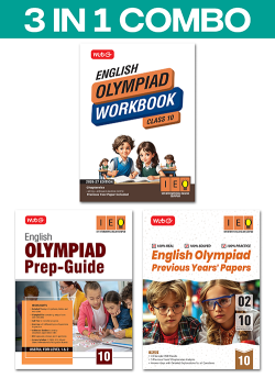 Class 10 International English Olympiad (IEO) Workbook, Prep-Guide and Previous Years Papers (PYQs) (3 IN 1 COMBO) For 2026-27 Exam