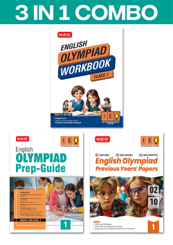 Class 1 International English Olympiad (IEO) Workbook, Prep-Guide and Previous Years Papers (PYQs) (3 IN 1 COMBO) For 2026-27 Exam