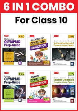 Class-10 (Mathematics and Science) IMO-ISO Olympiad Workbook, Prep-Guide and Previous Years Papers (PYQs) - For 2026-27 Exam (6 IN 1 COMBO)