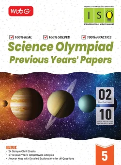 ISO Class-5 Olympiad 10 Previous Years Papers (2025-2021 Set A and B) Science with Sample OMR Sheet For 2026-27 Exam