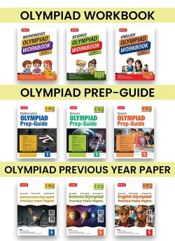 Class-5 (IMO-ISO-IEO) Olympiad Workbook, Prep-Guide and Previous Years Papers (PYQs) For 2026-27 Exam (Set of 9 Books)