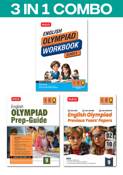 Class 9 International English Olympiad (IEO) Workbook, Prep-Guide and Previous Years Papers (PYQs) (3 IN 1 COMBO) For 2026-27 Exam