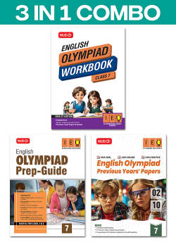 Class 7 International English Olympiad (IEO) Workbook, Prep-Guide and Previous Years Papers (PYQs) (3 IN 1 COMBO) For 2026-27 Exam
