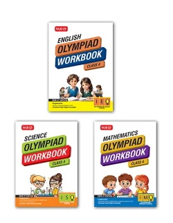Class-4 ISO-IMO-IEO (Science, Mathematics and English) Olympiad Workbook Combo For 2026-27 Exam