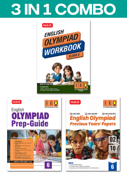 Class 6 International English Olympiad (IEO) Workbook, Prep-Guide and Previous Years Papers (PYQs) (3 IN 1 COMBO) For 2026-27 Exam