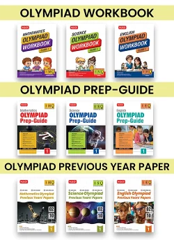 Class-1 (IMO-ISO-IEO) Olympiad Workbook, Prep-Guide and Previous Years Papers (PYQs) For 2026-27 Exam (Set of 9 Books)