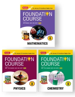 Foundation Course Class 8 Physics, Chemistry and Mathematics (Part 1 and 2) (Set of 3 Books)