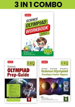 Class 9 International Science Olympiad (ISO) Workbook, Prep-Guide and Previous Years Papers (PYQs) with Mock Test Paper - SOF Olympiad Books For 2026-27 Exam (3 IN 1 COMBO)