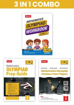 Class 4 International Mathematics Olympiad (IMO) Workbook, Prep-Guide and Previous Years Papers (PYQs) with Mock Test Paper - SOF Olympiad Books For 2026-27 Exam (3 IN 1 COMBO)