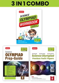 Class 8 International Science Olympiad (ISO) Workbook, Prep-Guide and Previous Years Papers (PYQs) with Mock Test Paper - SOF Olympiad Books For 2026-27 Exam (3 IN 1 COMBO)