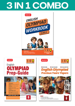 Class 8 International English Olympiad (IEO) Workbook, Prep-Guide and Previous Years Papers (PYQs) (3 IN 1 COMBO) For 2026-27 Exam
